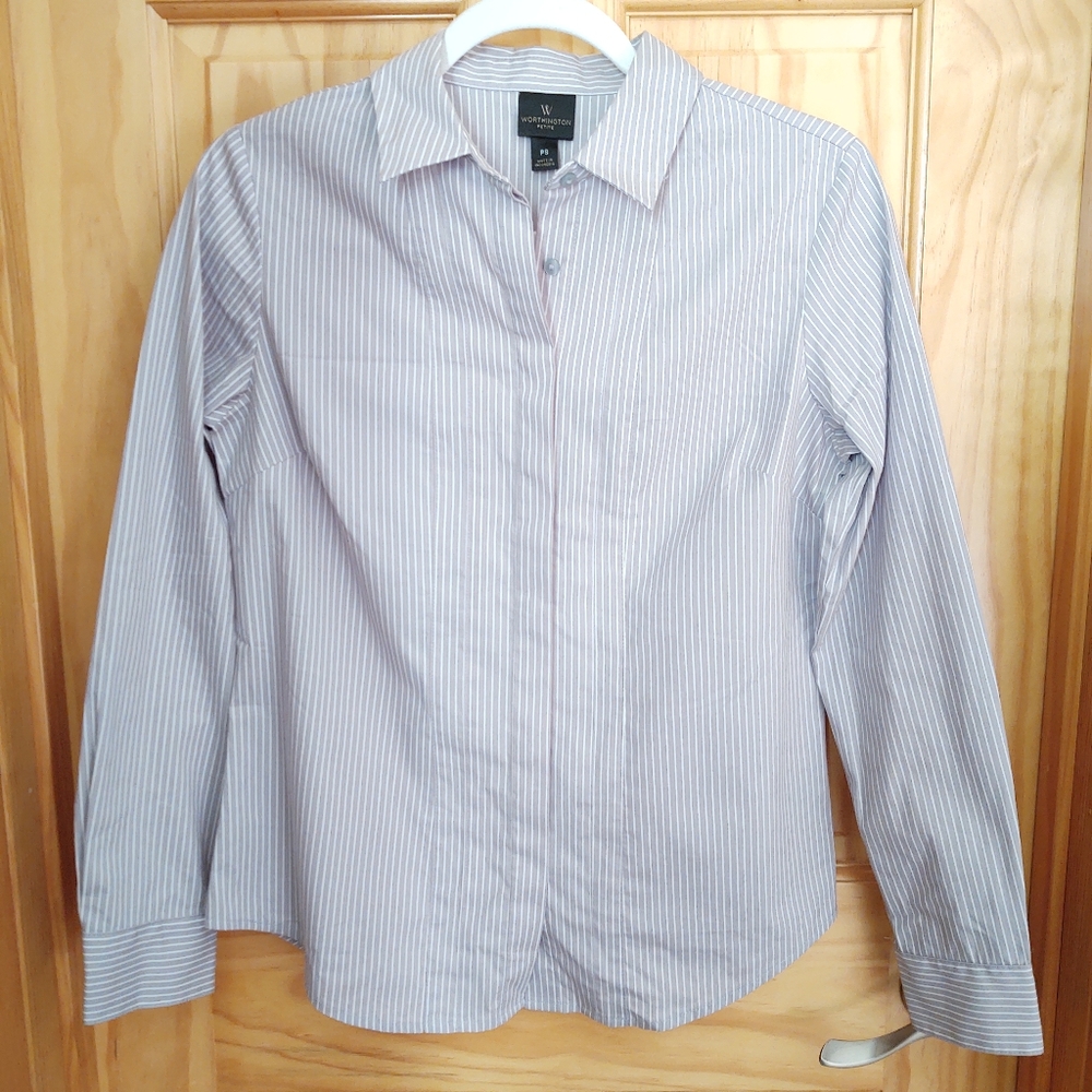Worthington Women's Button Down Modern Fit Shirt